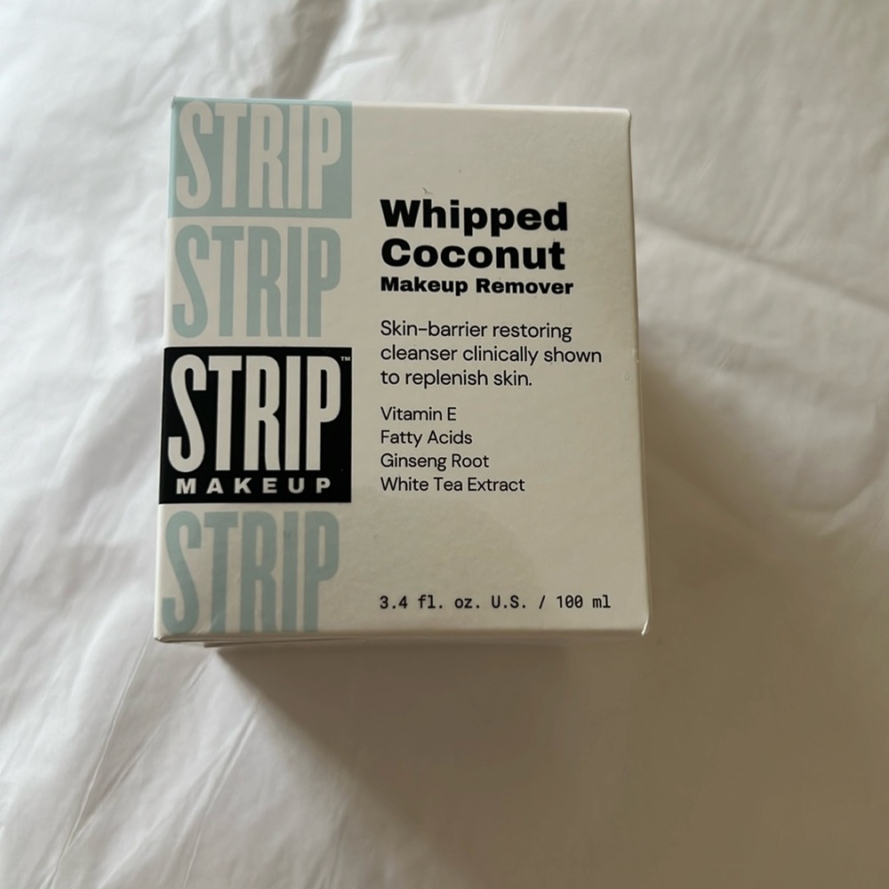 STRIP MAKEUP Whipped Coconut Makeup Remover NIB